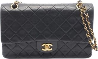 Chanel Pre-owned Matelasse Lamslederen Schoudertas - Dames - Vintage Schoudertas - Zwart - ONE Size - Leer - Vintage