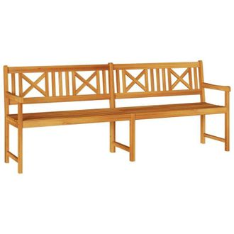 vidaXL Vidaxl - Banco De Jard&iacute;n Marr&oacute;n 220 X 56 X 90cm Madera Maciza De Acacia