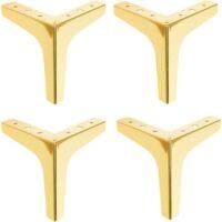 OEM Patas Para Muebles Modernos Zvd, Pies De Repuesto Para Muebles, Altura 10 Cm, Juego De 4 (dorado) - Crezuo