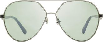 Moncler ML0263 Pilot Metal Frame Sunglasses - Gray