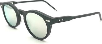 Thom Browne Ronde Zonnebril - unisex - Zonnebrillen - Zwart - 45 MM - Accessoires