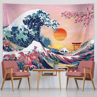 OEM Tapisserie Murale - Paysage Japonais - 150 X 200 Cm - 1 Pi&egrave;ce