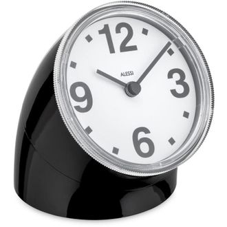 Alessi 01 b Cronotime Orologio da Tavolo in abs, Nero - Alessi