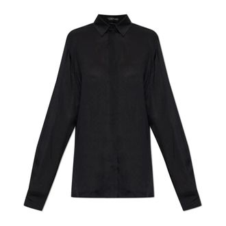 Tom Ford Dames, Blouses & Shirts, Zwart, Maat: XS Zijde