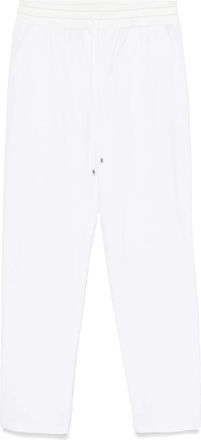 Lorena Antoniazzi Relaxed Fit Cotton Trousers With Drawstring Waistband