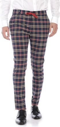 Daniele Alessandrini Pantalone Almada 95 - Heren - Slim Fit Broeken - Veelkleurig - XS - Katoen - Broeken