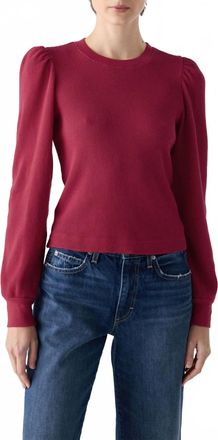 Amo Girly Thermal Top In Pinot