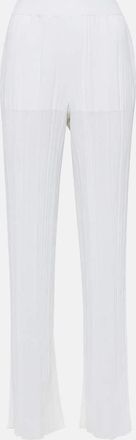 Stella McCartney Pleated knit straight pants