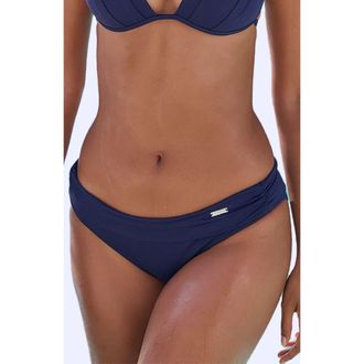 Lascana Womens Fold Over Classic Bikini Bottom in Navy at Nordstrom, Size 10