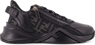 Fendi Schoenen, Heren, Zwart, 41 EU, Katoen, Flow Sneakers