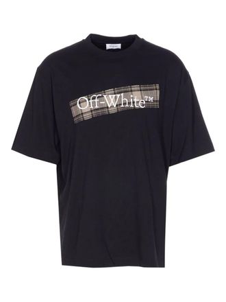 Off-white Flannel Diag Skate S/S Tee Black White