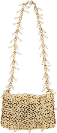 Paco Rabanne Iconic Nano 1969 Crystal-embellished Disc Shoulder bag - Gold - One Size