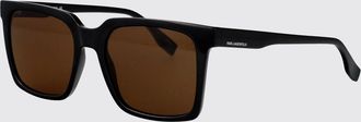 Karl Lagerfeld Occhiali da sole quadrati oversize in acetato con logo a contrasto