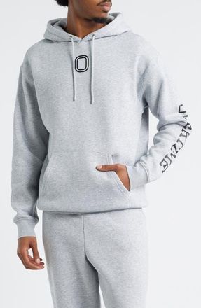 Overtime Classic Graphic Print Logo Hoodie in Grey at Nordstrom, Size Xx-Large
