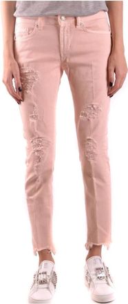 Dondup Klassieke Denim Jeans voor Mannen - Dames - Slim Fit Jeans - Roze - W28 - Denim - Jeans