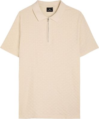 Paul Smith Textured Cotton Polo Shirt - Ecru - Xxl