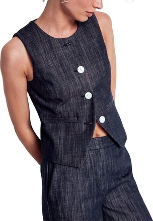 Boden Tailored Twill Waistcoat