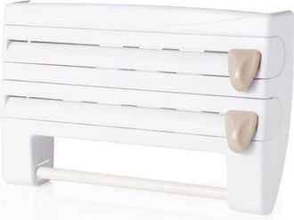 OEM Estanter&iacute;a De Pared Multifuncional Blanca Para Utensilios De Cocina, 39x10x24cm
