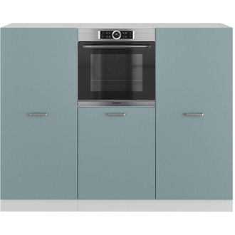 Vicco Bloque De Cocina R-line, Azul-gris-blanco, 180 Cm Sin Encimera