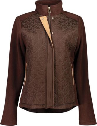 Bloomings Fleece Vest - Dames - Fleece jassen - Bruin - M - Polyester - Fitness