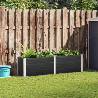vidaXL Vidaxl - Arriate Elevado De Jard&iacute;n Wpc Gris 200x50x54 Cm