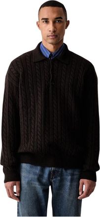 Msgm Round-neck Truien - Heren - Ronde hals truien - Bruin - L - Wol - Truien & Vesten