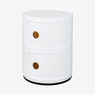 Sklum Sklum - Mesa Auxiliar Redonda Con Estantes Babel