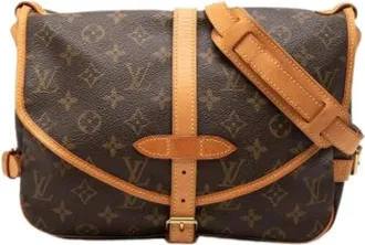 Louis Vuitton Pre-owned Cross Body Bags, female, Brown, Size: ONE SIZE Pre-owned Saumur 30