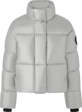Canada Goose Zilveren Pufferjas Cypress Stijl - Dames - Gewatteerde jassen - Grijs - M - Nylon - Jassen