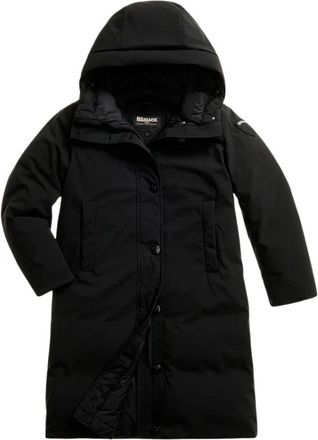 Blauer Argyle Parka - Dames - Parka Jassen - Zwart - L - Leer - Jassen
