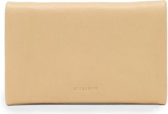 AllSaints Harluna Leather Bifold Wallet in Mellow Yellow at Nordstrom