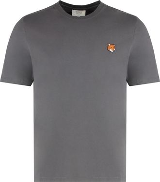 Maison Kitsuné Round Neck T-shirt In Cotton