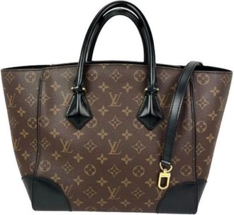 Louis Vuitton Vintage, unisex, Bruin, ONE Size, Pre-owned Phenix Monogram Leder Tote Bag