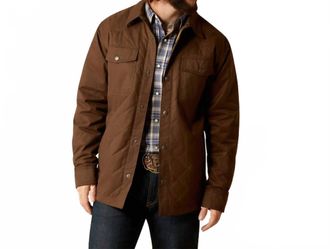 Ariat Grizzly Shirt Jacket In Demitasse