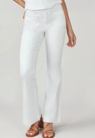 Lola Jeans Alice High Rise Flare Jeans In White