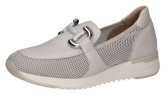 Caprice Slipper CAPRICE, Damen, Gr. 38, weiss (sanftes wei&szlig;, kombiniert), Leder, Textil, Schuhe Slipper, Sneaker, Freizeitschuh, Schlupfschuh mit Wechselfussb