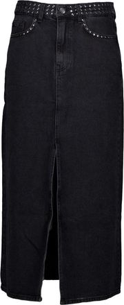 Co'Couture Denim Rok - Dames - Spijkerrokken - Zwart - XS - Denim - Rokken