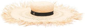 Patrizia Pepe Cappello estivo con dettagli sfilacciati - Toni neutri