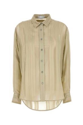 Stella McCartney Khaki Zijde Shirt