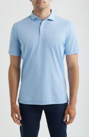 Johnnie-O Solid Mesh Performance Jersey Polo in Sailor at Nordstrom, Size Xx-Large