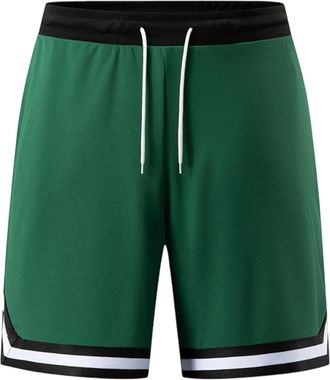 Generic Mens Lounge Shorts Summer Casual Shorts Loose Fit Comfortable Jogging Sweatpants for Outdoor Beach Walking and Travel Dark Green