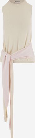 J.W.Anderson Womens Sleeveless Sweater Cotton And Cashmere Ivory