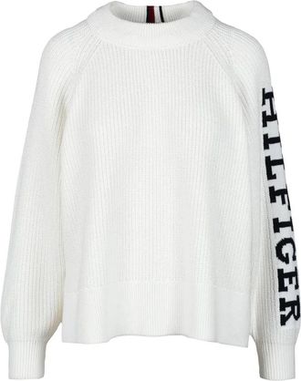 Tommy Hilfiger White Cotton Sweater