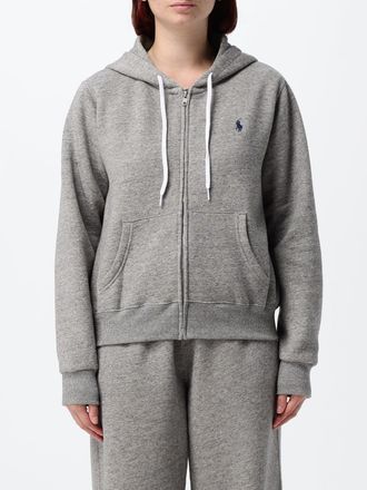 Polo Ralph Lauren Felpa con cappuccio e zip in misto cotone con logo ricamato