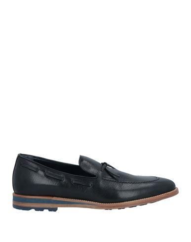 a. testoni Black Leather Slip-On Loafers with Silver Bit A. TESTONI Size 6 Black Embossed Leather Slip On Loafers  main image 3