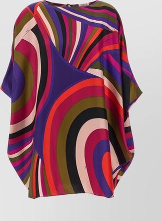 Pucci loose fit patterned caftan with back tie