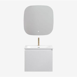 Sklum Conjunto De Mueble De Ba&ntilde;o En Madera Con Lavabo Integrado Macrae Sklum