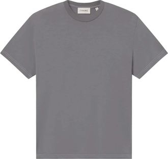 Frame Denim Light Cotton Tee - Heren - T-shirts - Grijs - XL - Katoen - Tops
