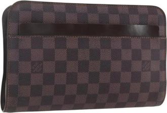 Louis Vuitton Pre-owned Canvas Clutch - Dames - Vintage Clutch - Bruin - ONE Size - Vintage