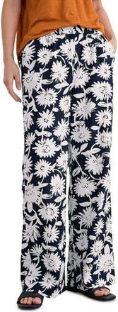 Seasalt Cornwall Poolfield Wide Leg Pants in Daisy Shadow Inkwell at Nordstrom Rack, Size 10 Us / 14 Uk